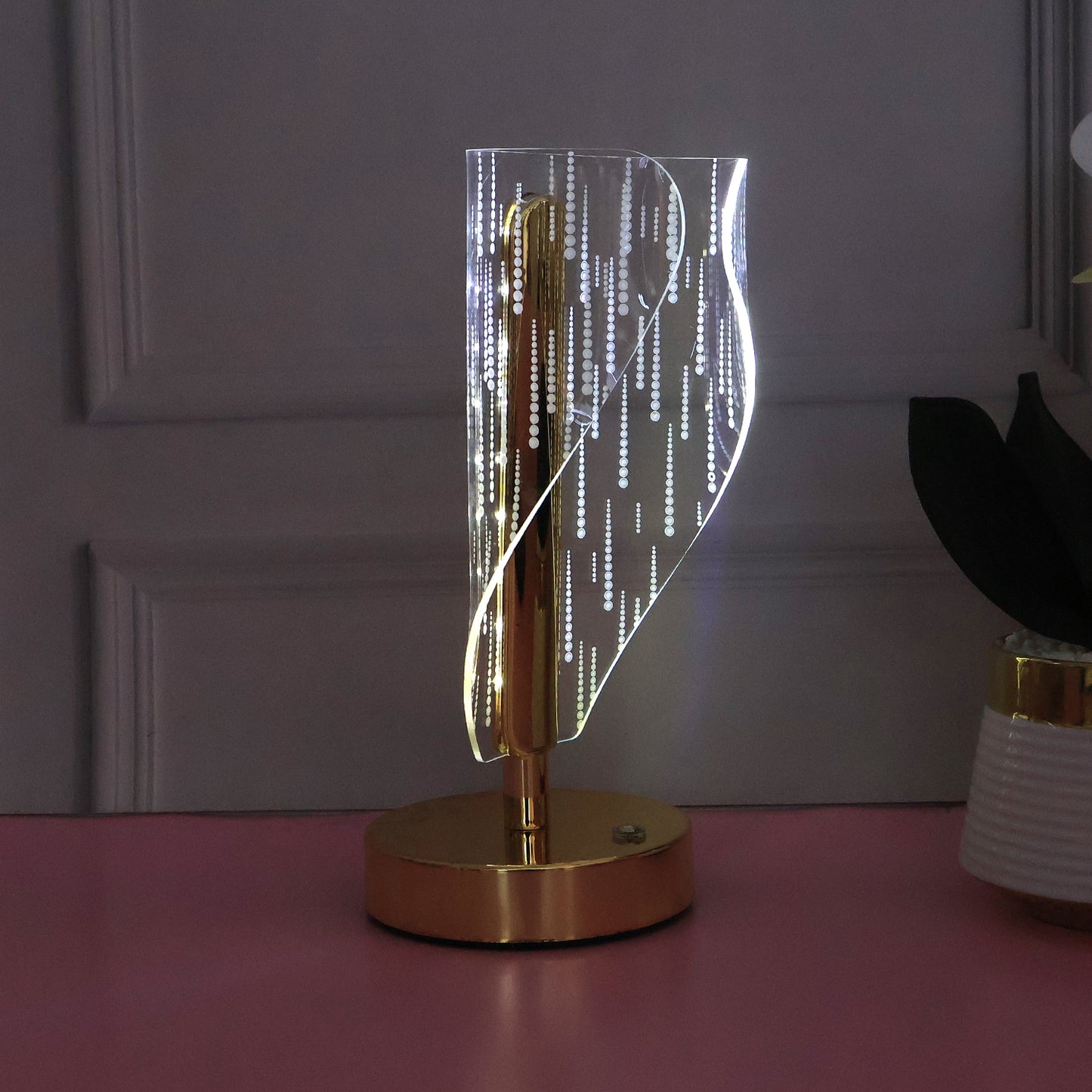 Premium Crystal LED Table Lamp - Modern Ambient Lighting Decor