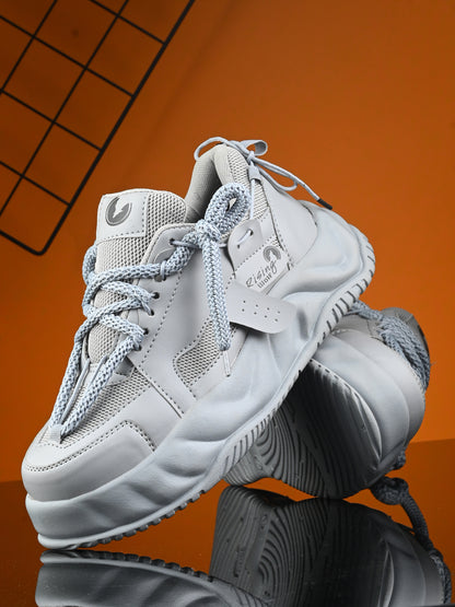 Premium Grey Sport Shoes - Lightweight Athletic Footwear for Men