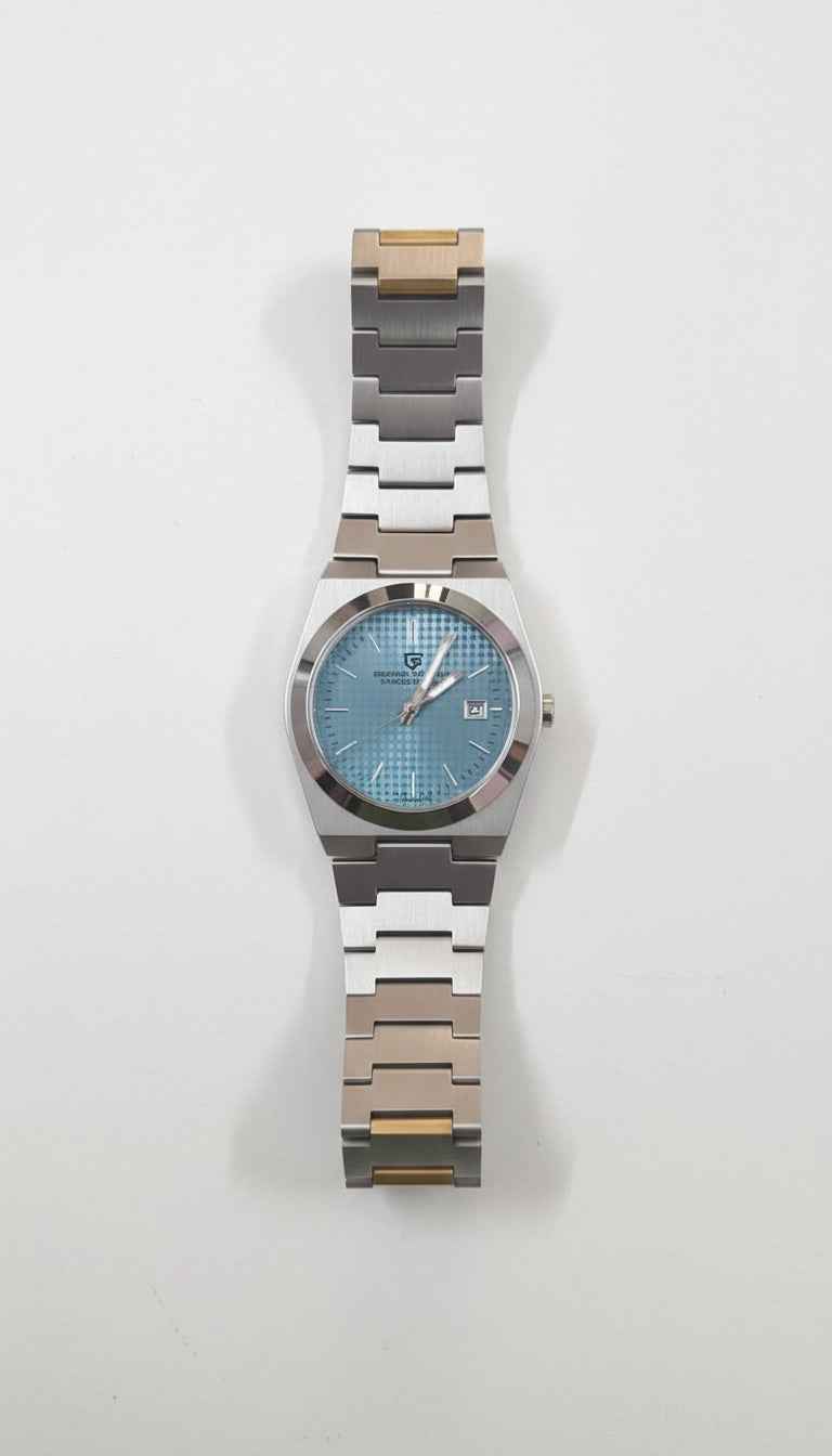 Limited Edition Analog Watch for Men - Stainless Steel Dial with Resin Strap