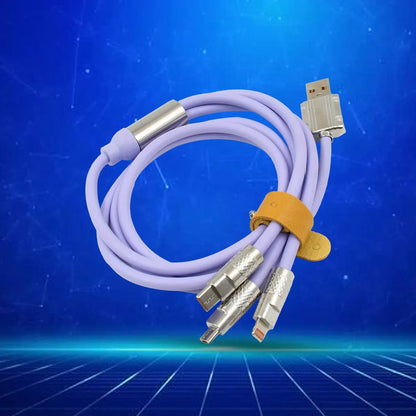 3-in-1 Multi Fast Charging Cable - Universal USB Charger for iPhone, Android & Type-C