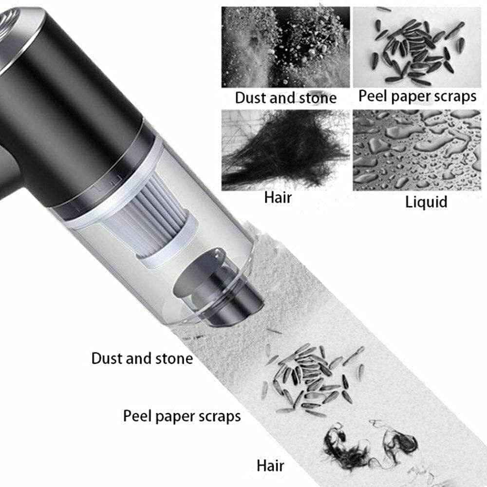 Portable Wireless Air Duster & Vacuum Cleaner - Cordless Keyboard Cleaner for Electronics & Home