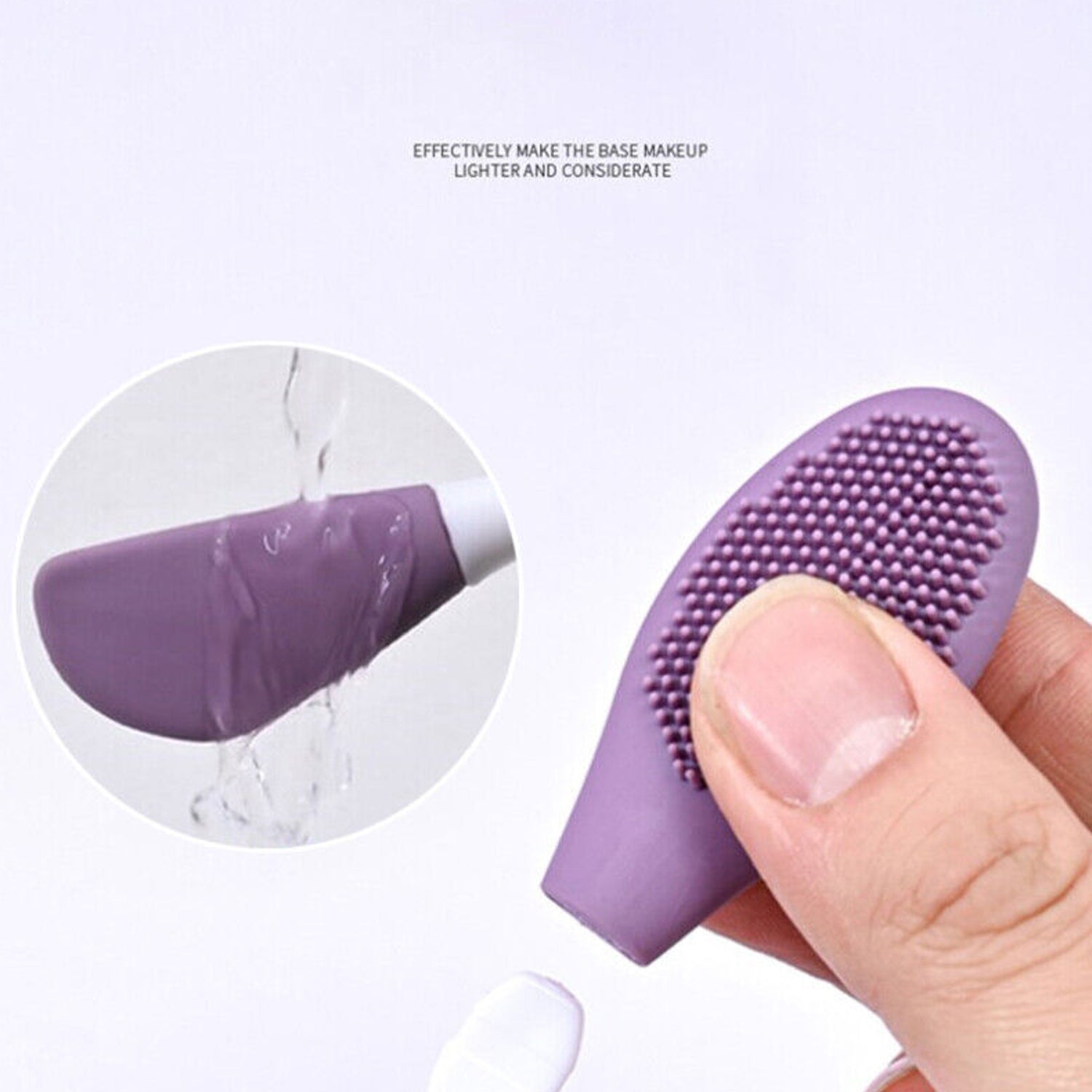 Double-Headed Silicone Face Mask Brush - Facial Cleansing & Application Tool