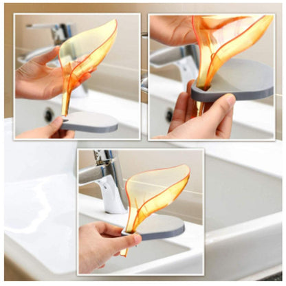 Leaf Shape Soap Dish - Self-Draining Bathroom Soap Holder with Quick Dry Design