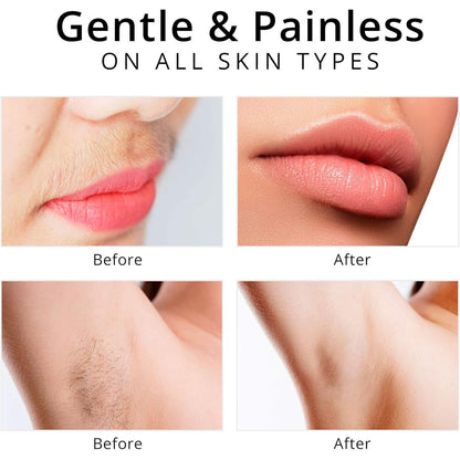 2-in-1 Eyebrow Razor & Facial Hair Remover - Painless Precision Shaver