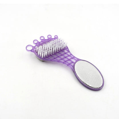 4-in-1 Pedicure Foot Care Tool - Pumice Stone, Brush, Scrubber & File | Callus Remover