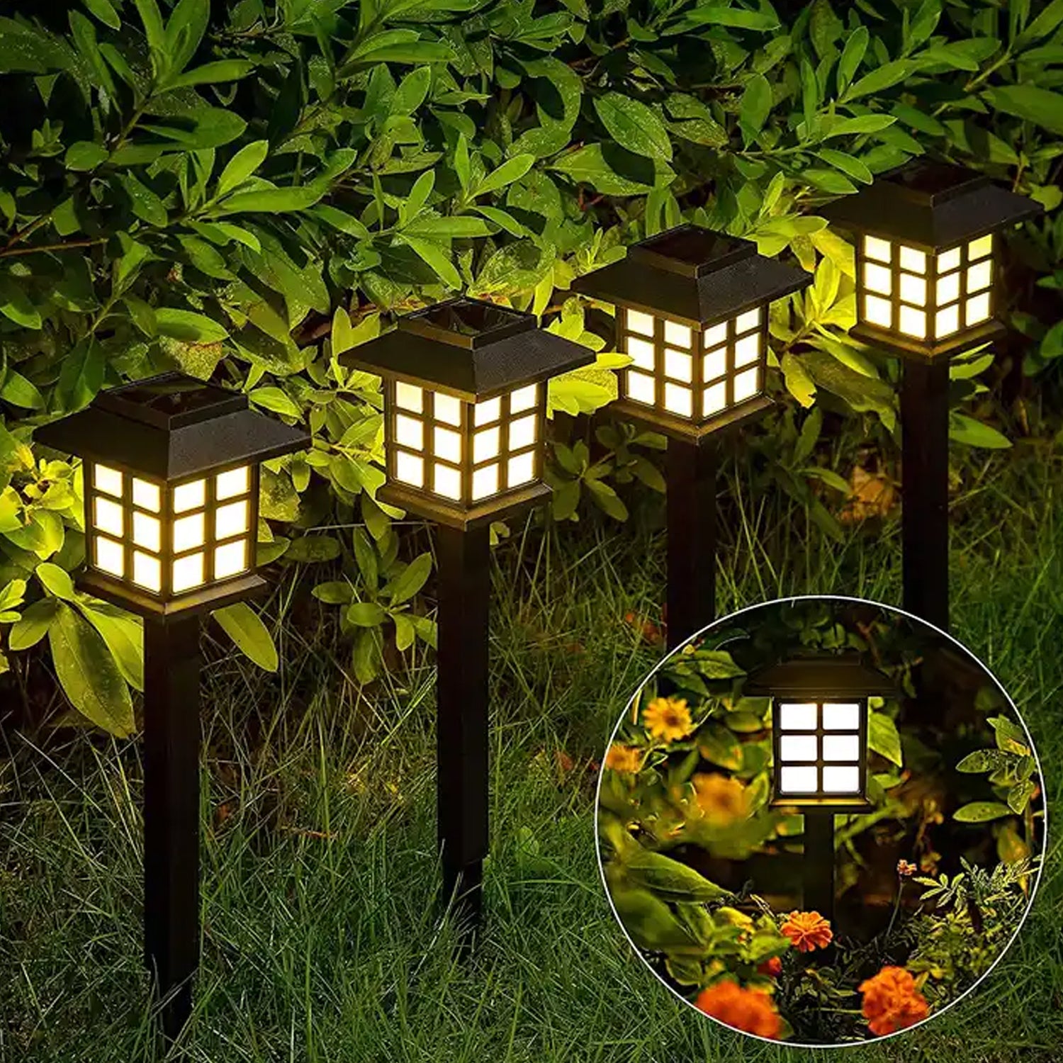 6-Pack Solar Pathway Lights – Waterproof LED Landscape Lighting for Yard & Garden