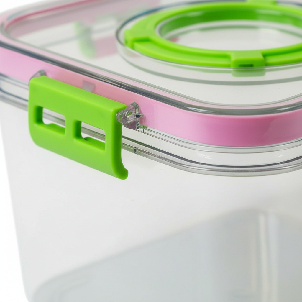 Premium 1400ml Clear Food Storage Container with Airtight Lid