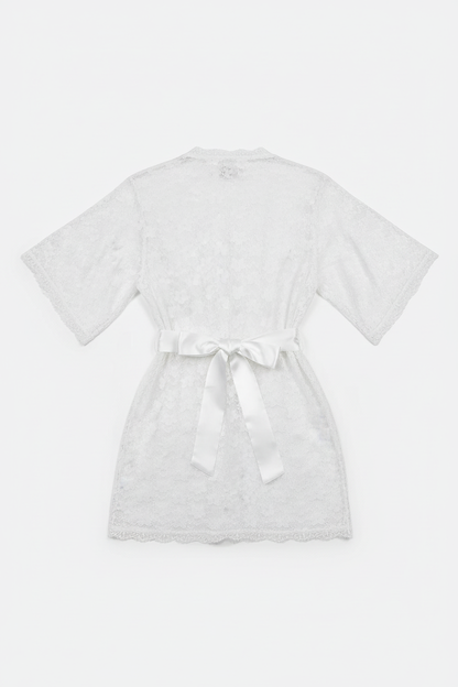 White Babydoll Lingerie for Women - Elegant Nightwear Set (Size L)