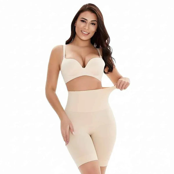 4-in-1 Seamless Body Shaper for Women - Tummy Tucker Shapewear for Tummy, Back, Thighs & Hips