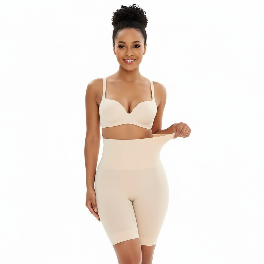 4-in-1 Seamless Body Shaper for Women - Tummy Tucker Shapewear for Tummy, Back, Thighs & Hips