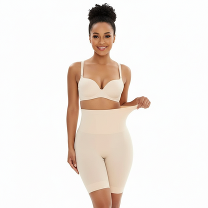 4-in-1 Seamless Body Shaper for Women - Tummy Tucker Shapewear for Tummy, Back, Thighs & Hips