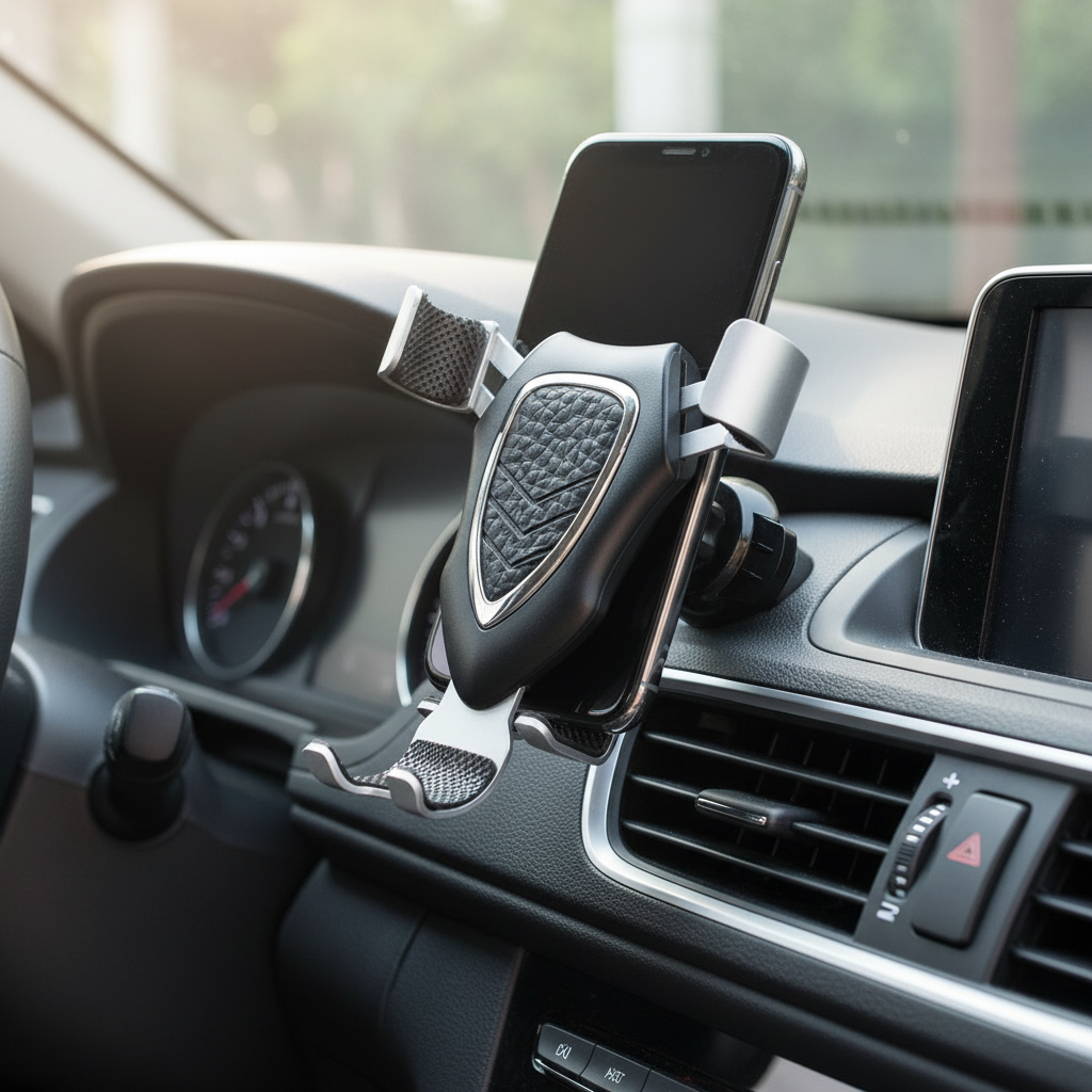 Universal Car Phone Mount - 360° Rotating Dashboard & Windshield Holder