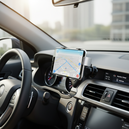 Universal Car Phone Mount - 360° Rotating Dashboard & Windshield Holder