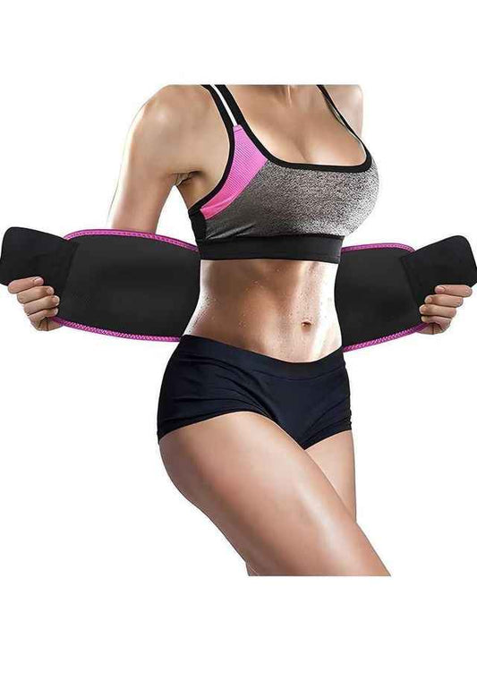Adjustable Waist Trimmer Belt for Men & Women - Premium Neoprene Sweat Belt