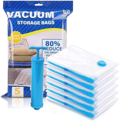 Compression Storage Bags - Save 80% Space ( 5pcs Pack )