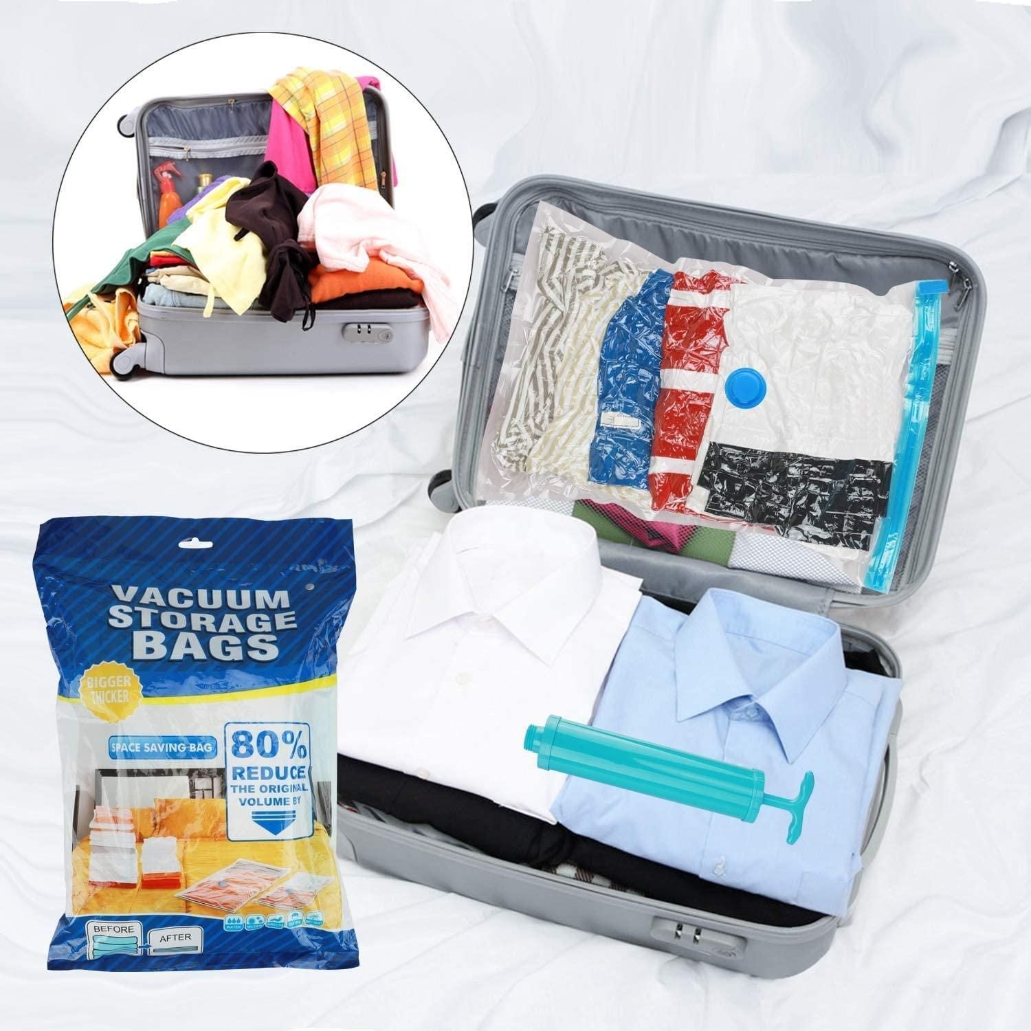 Compression Storage Bags - Save 80% Space ( 5pcs Pack )