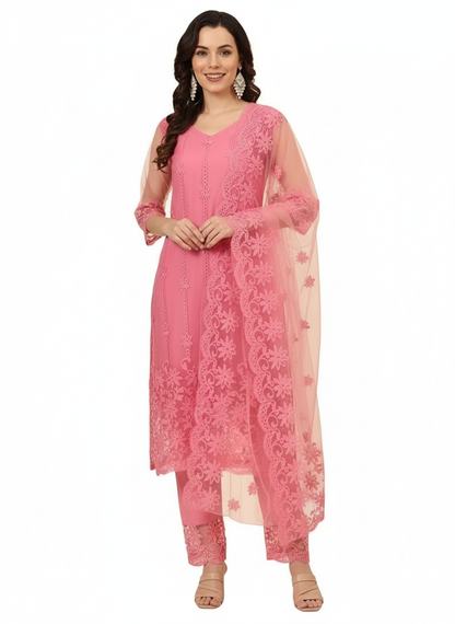 Women's Kurta Set with Dupatta & Bottomwear - Designer Ethnic Wear for Festivals