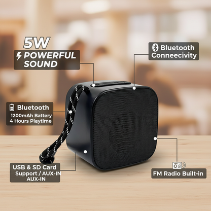 Portable Mini Wireless Bluetooth Speaker (Multicolor Pack Of 1)