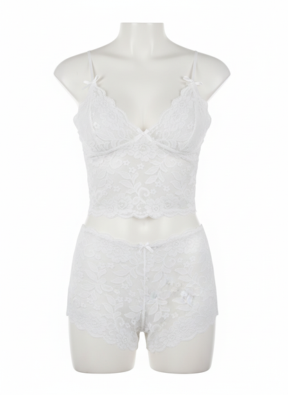 White Babydoll Nightwear for Women - 4XL Size