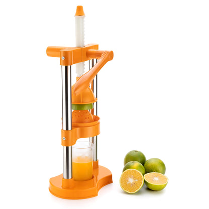 Manual Hand Press Juicer - Cold Press Juice Extractor for Fresh Orange, Citrus & Fruit Juice at Home