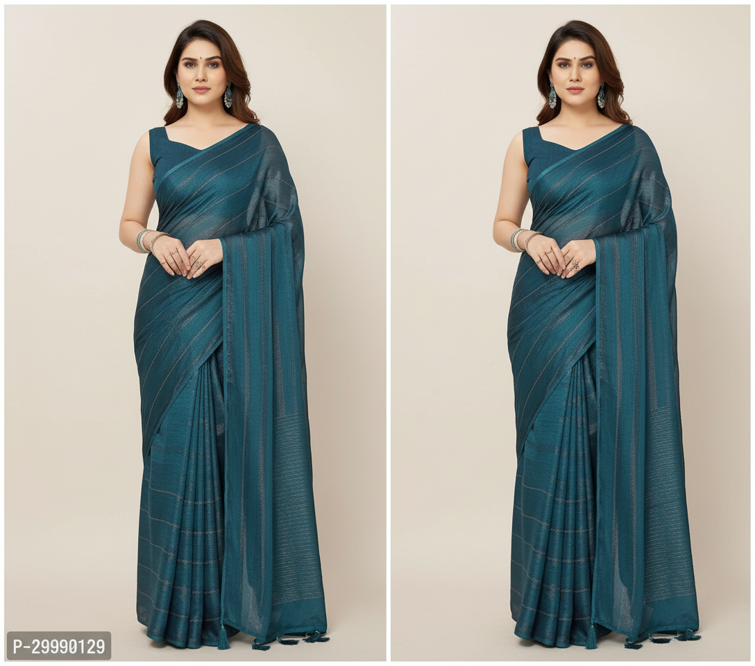 Pink Georgette Striped Saree for Women - Elegant Ethnic Wear 6.3m