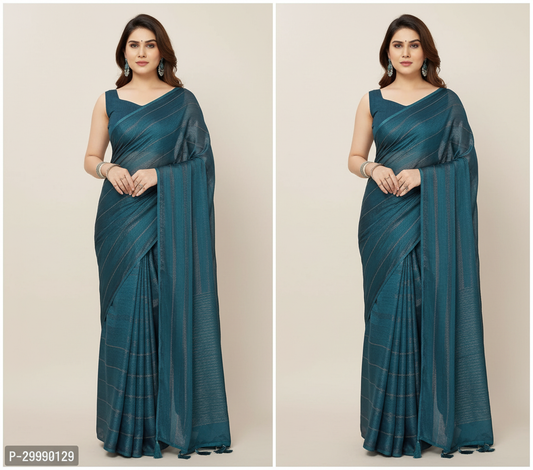 Pink Georgette Striped Saree for Women - Elegant Ethnic Wear 6.3m