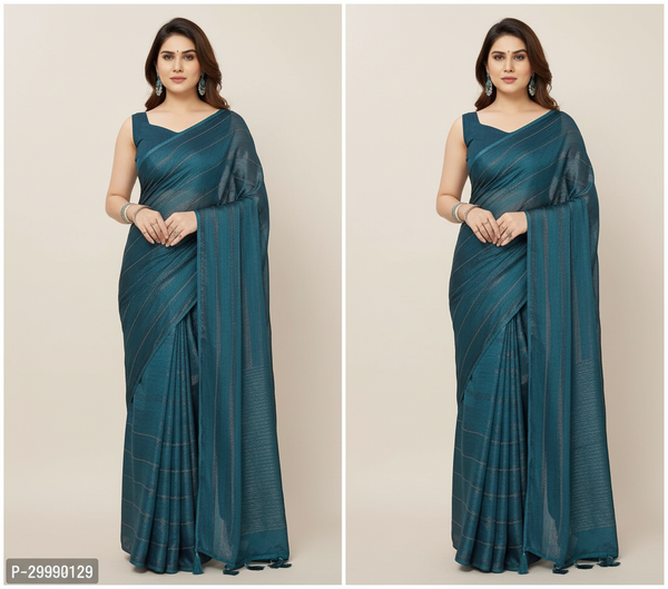 Pink Georgette Striped Saree for Women - Elegant Ethnic Wear 6.3m