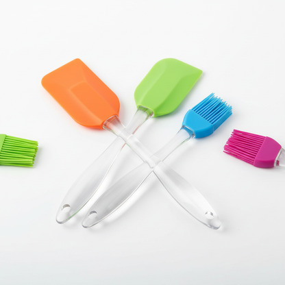 Premium Silicone Spatula & Pastry Brush Set