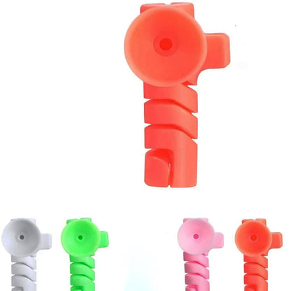 Cable Cord Protector Saver With Suction End (Suction Winder 4 Pcs Set)
