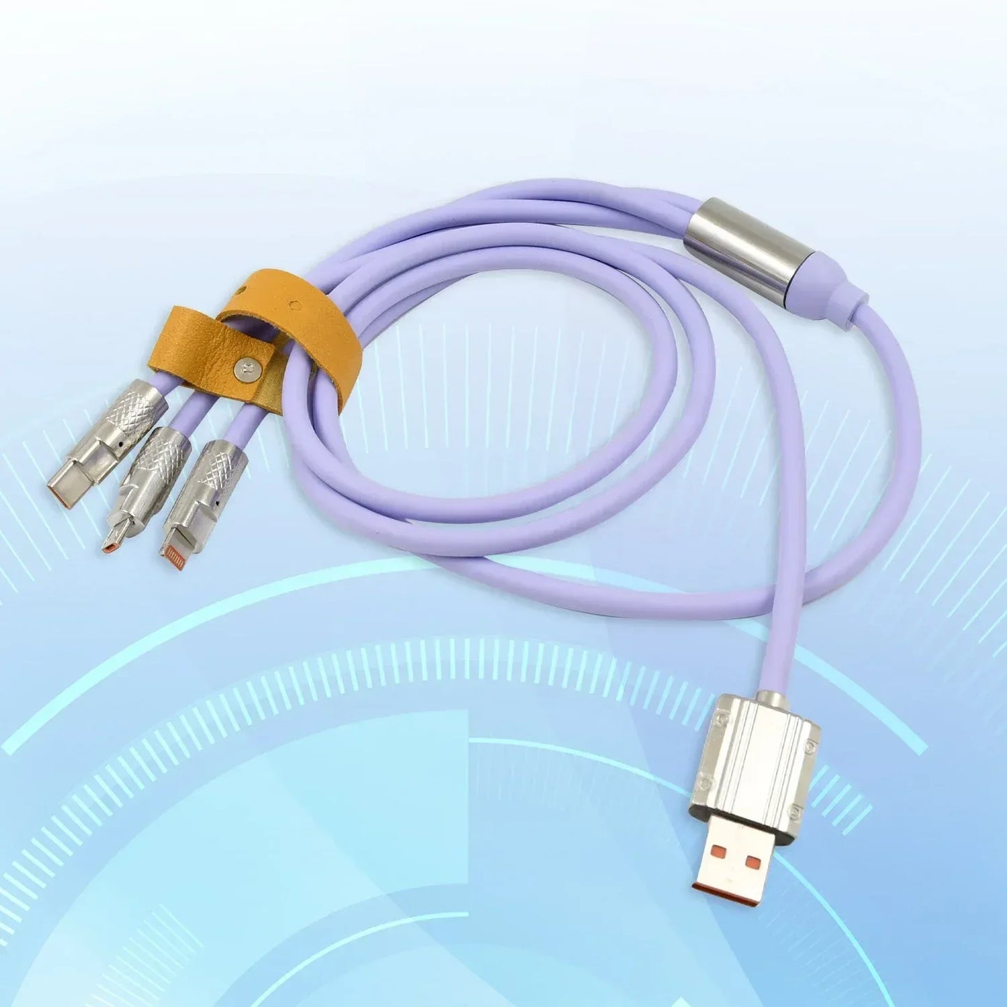 3-in-1 Multi Fast Charging Cable - Universal USB Charger for iPhone, Android & Type-C