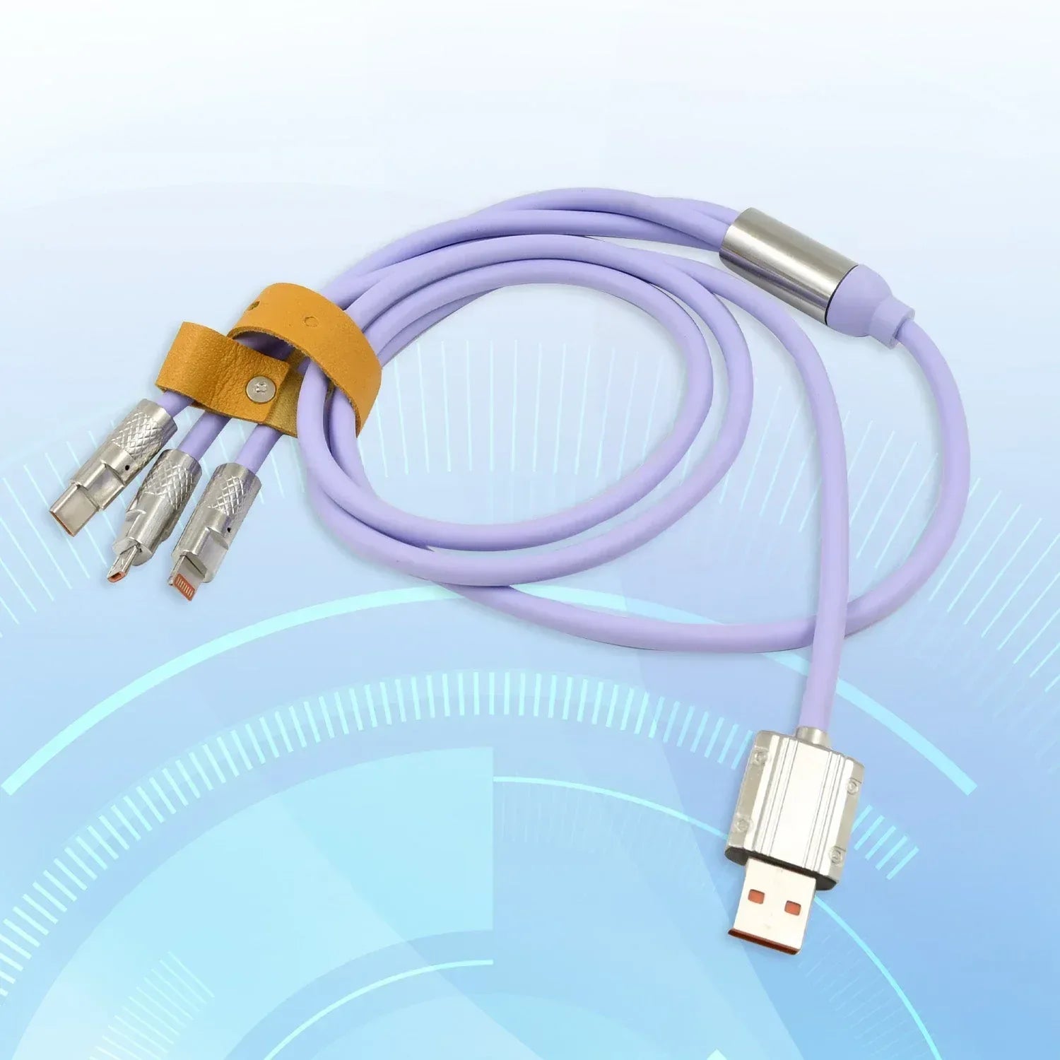 3-in-1 Multi Fast Charging Cable - Universal USB Charger for iPhone, Android & Type-C