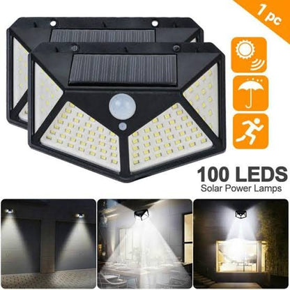 100 LED Solar Lights - Motion Sensor Outdoor Security Spotlight 1. Latest Solar Lights for Garden 100 LED Motion Sensor