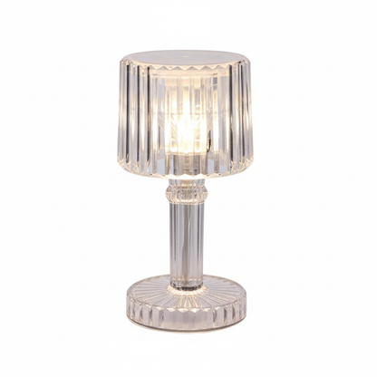 LED Crystal-Effect Table Lamps - Set of 6 Ambient Lighting Decor