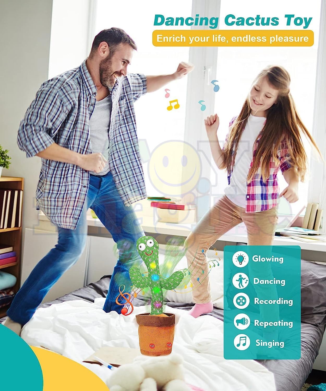 LED Musical Dancing & Mimicry Cactus Toy, perfect for Gift