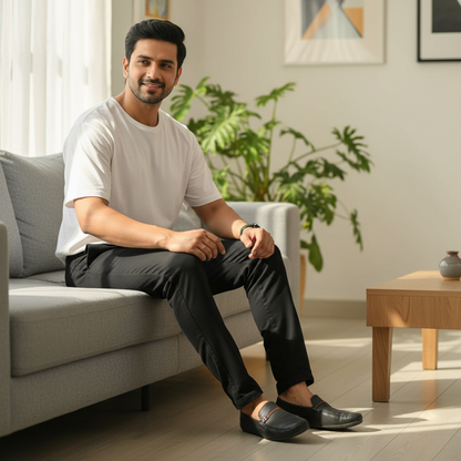 Men's Cotton Trousers - Comfortable Casual Pants (Pack of 3)