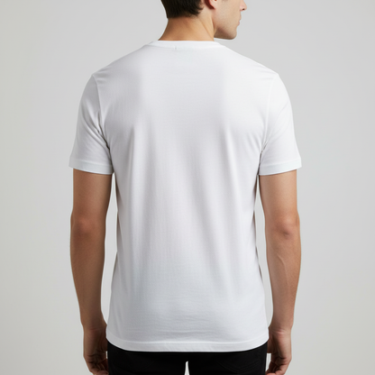 Men's Classic Crew Neck T-Shirt - Soft Cotton Blend for All-Day Comfort