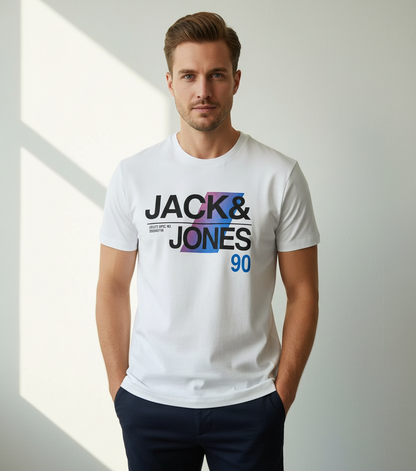 Men's Classic Crew Neck T-Shirt - Soft Cotton Blend for All-Day Comfort