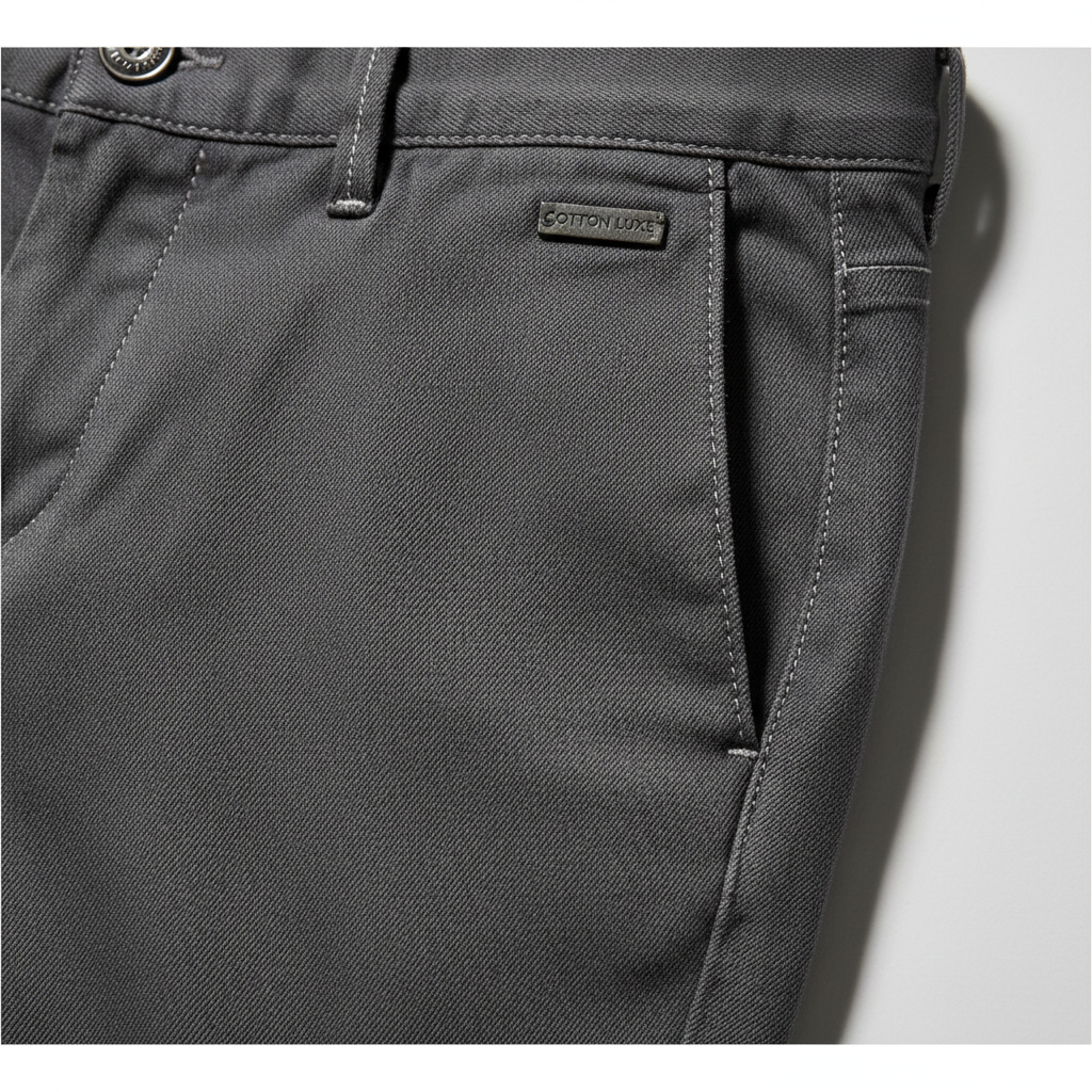 Men's Cotton Trousers - Comfortable Casual Pants (Pack of 3)