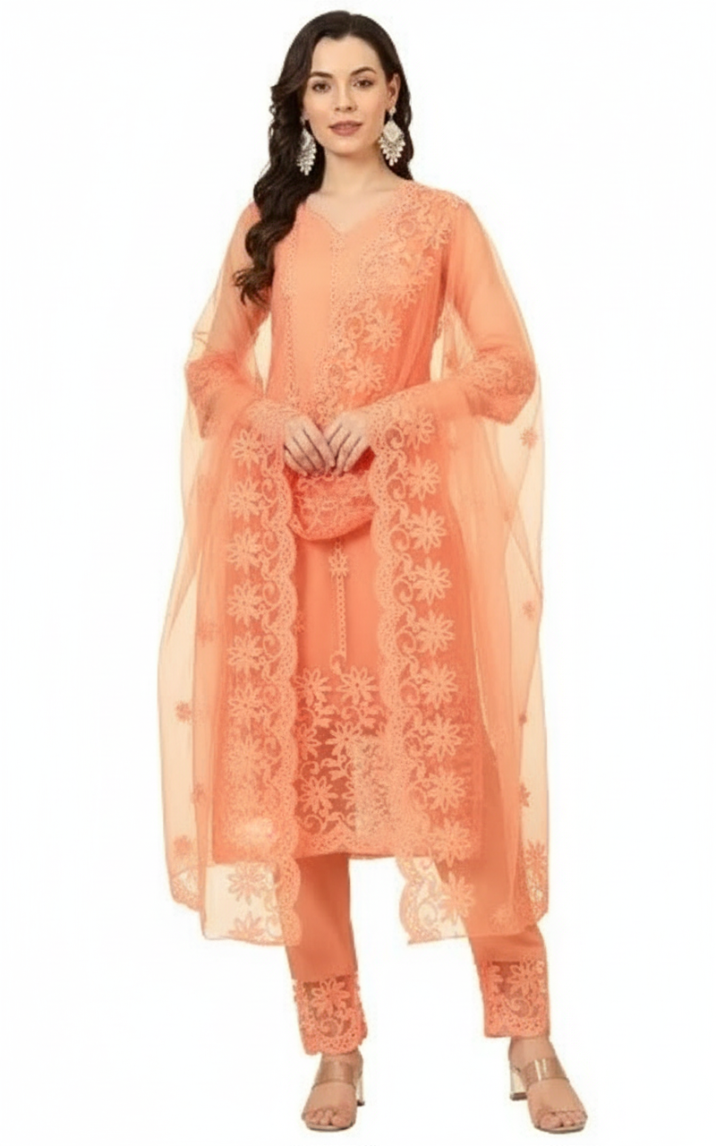 Women's Kurti Set with Dupatta and Bottomwear - Traditional Ethnic Wear