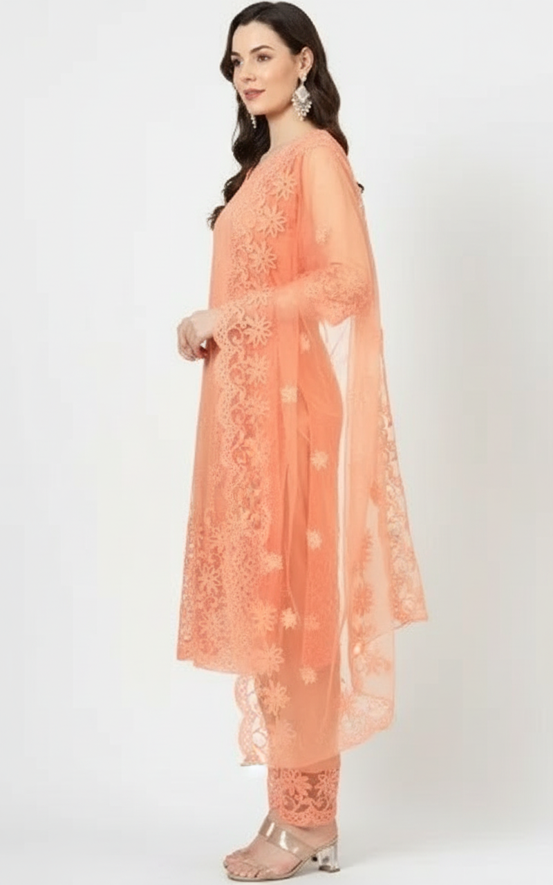 Women's Kurti Set with Dupatta and Bottomwear - Traditional Ethnic Wear