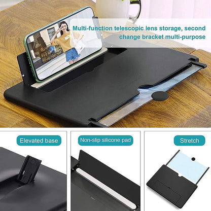 Mobile Phone Screen Magnifier - HD Foldable Portable Video Amplifier