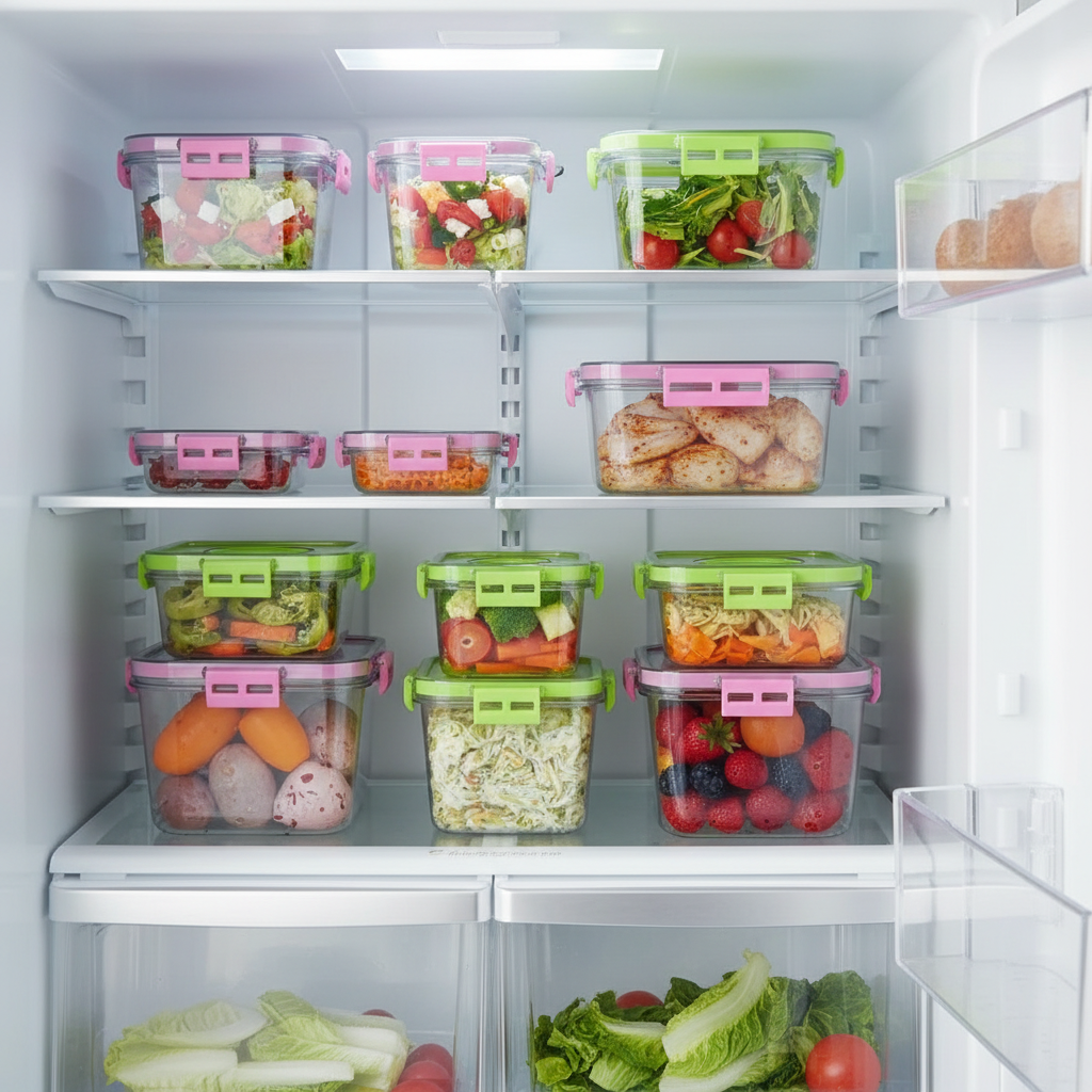 Premium 1400ml Clear Food Storage Container with Airtight Lid