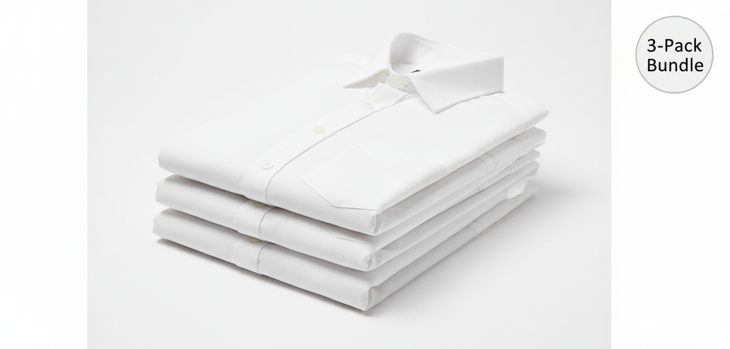 Men's Cotton Shirts Pack of 3 - Premium Everyday Essentials
