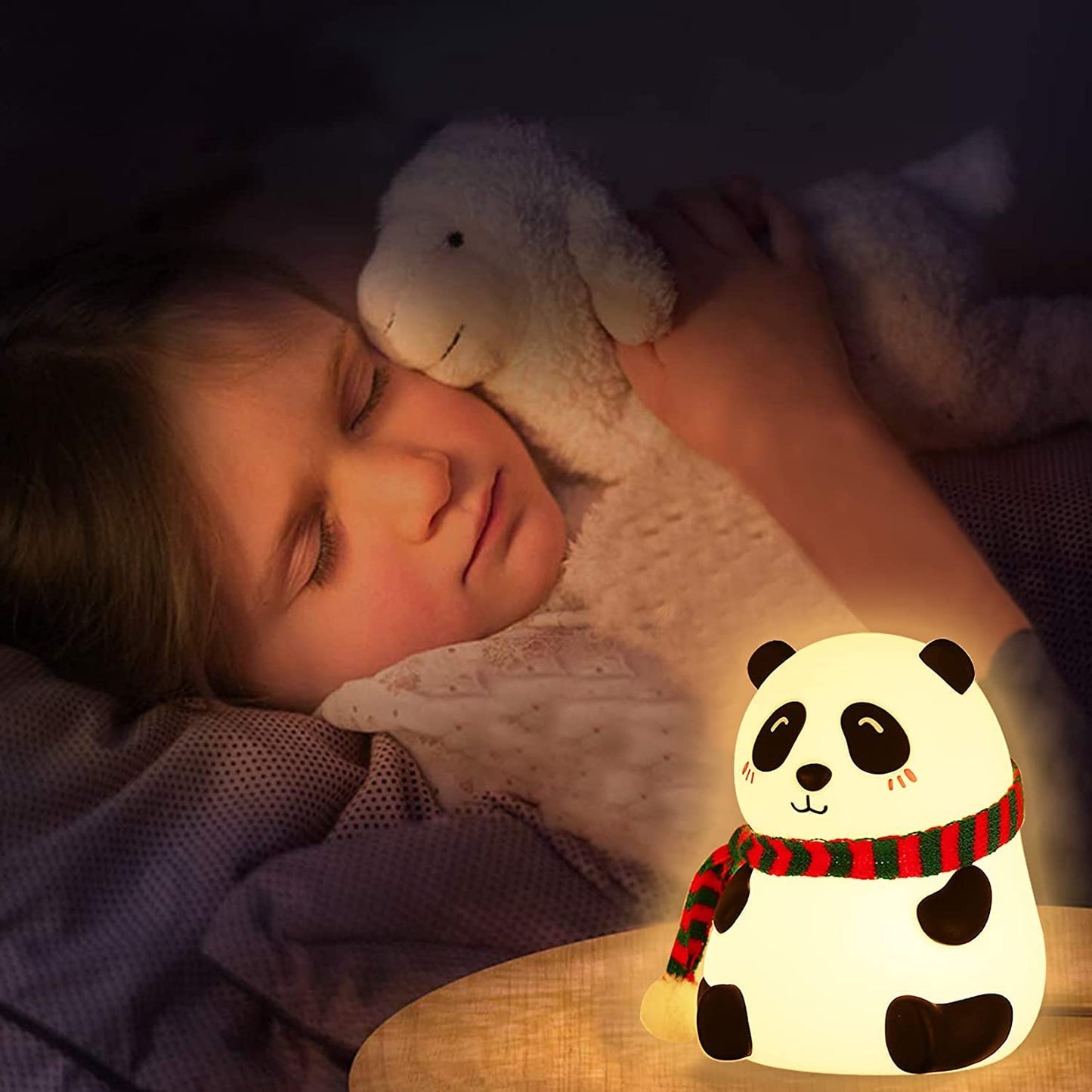 Panda Night Lamp, soft Silicone perfect for Gift