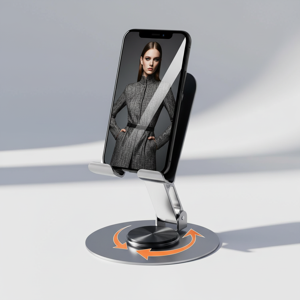 Aluminium 360� Rotatable Phone/Tablet Stand