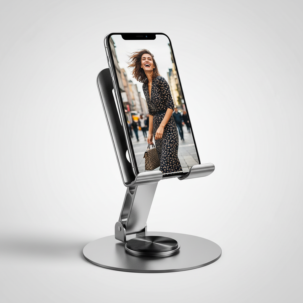 Aluminium 360� Rotatable Phone/Tablet Stand