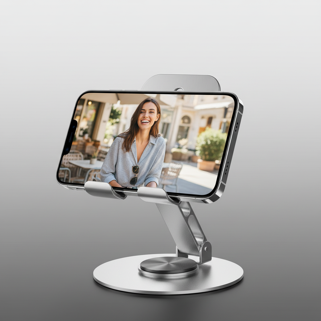 Aluminium 360� Rotatable Phone/Tablet Stand