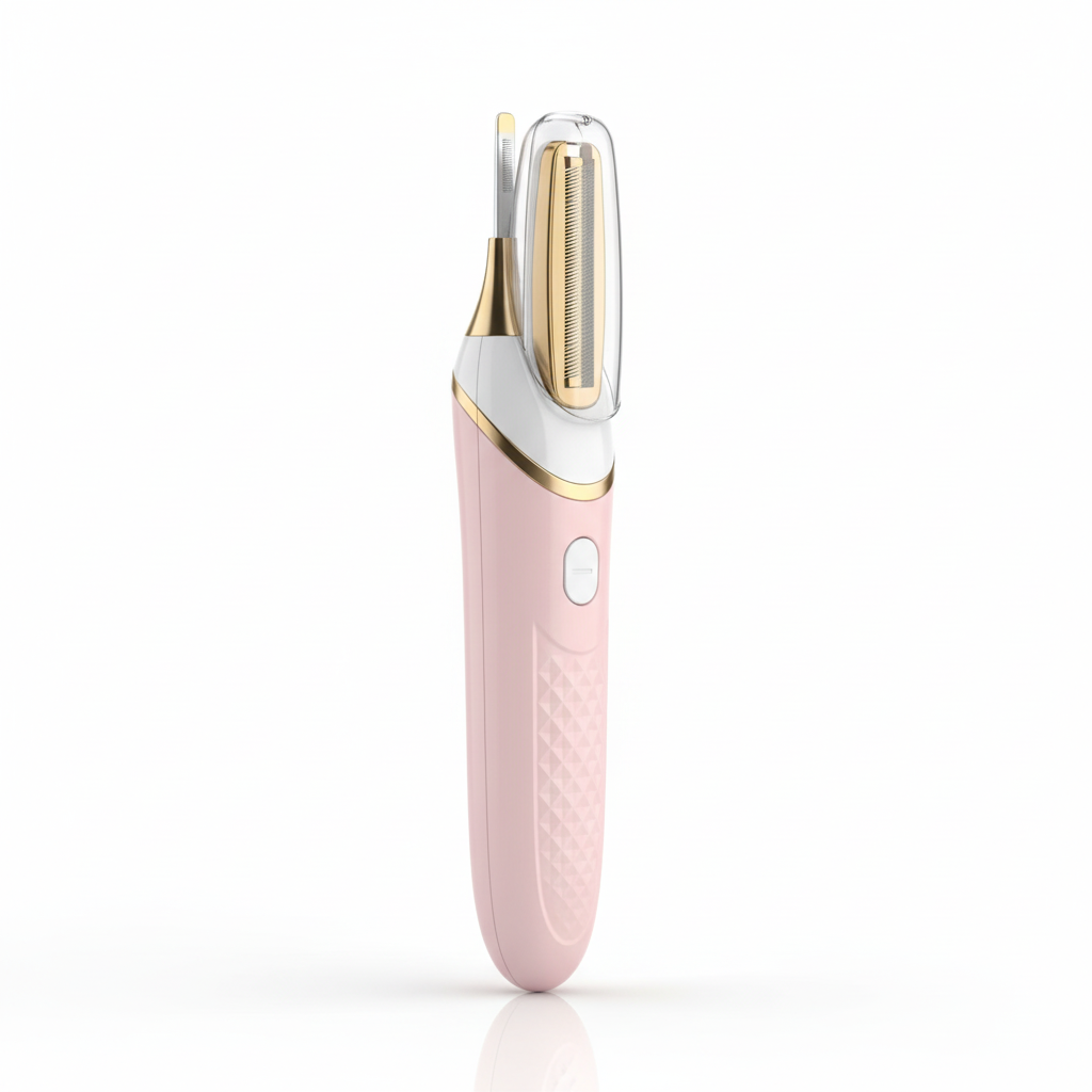 2-in-1 Eyebrow Razor & Facial Hair Remover - Painless Precision Shaver