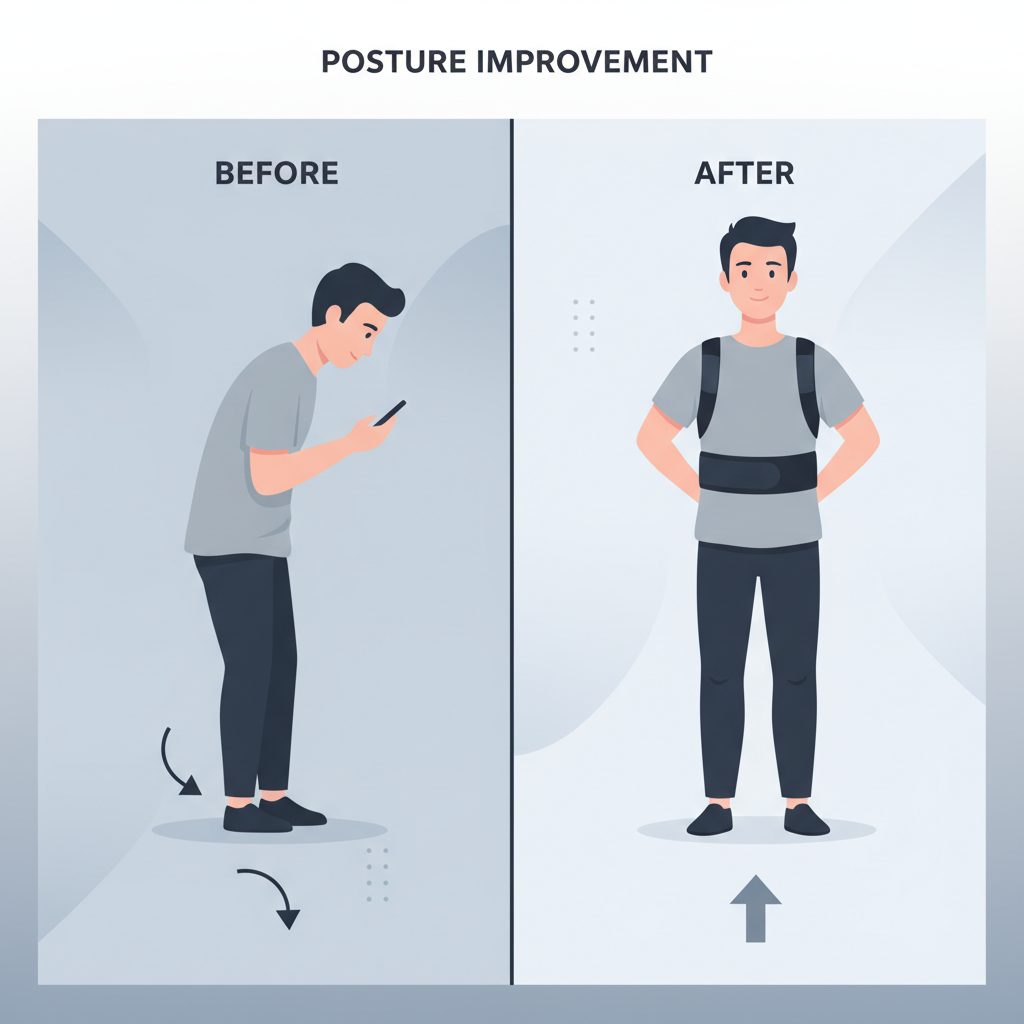 Premium Posture Corrector Belt - Unisex Back Support Brace for Better Alignment