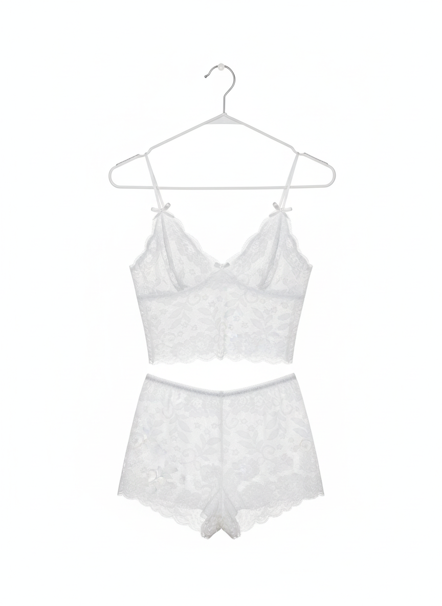 White Babydoll Nightwear for Women - 4XL Size